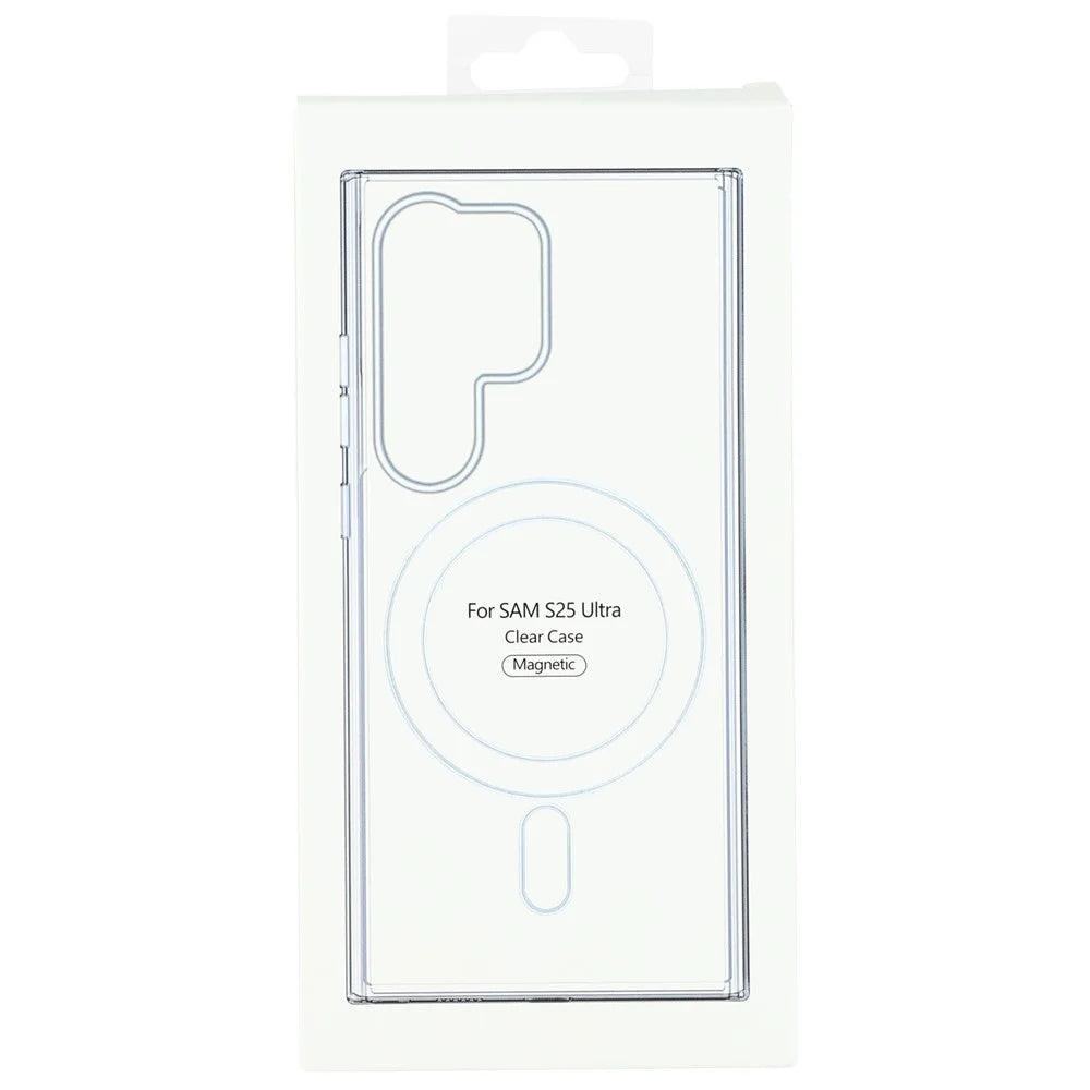 For Samsung Galaxy S25 Ultra Magnetic Case TPU + Acrylic Clear Phone Cover - 5