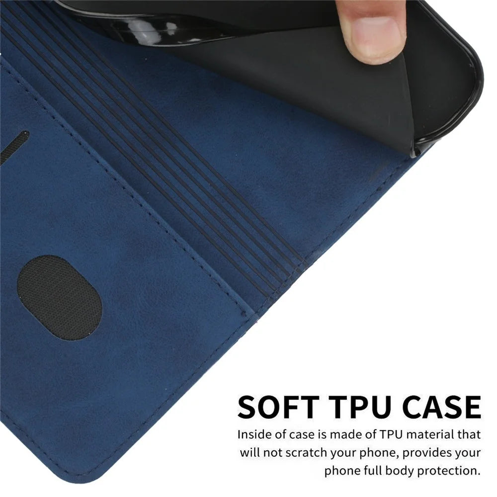 For Samsung Galaxy A36 5G Phone Cover Imprinted PU Leather Wallet Stand Case - Sapphire - 4