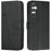 For Samsung Galaxy A36 5G Phone Case Leather Stand Protective Cover - Black - 1