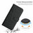 For Samsung Galaxy A36 5G Phone Case Leather Stand Protective Cover - Black - 7