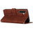 For Samsung Galaxy A36 5G Case Viewing Stand PU Leather Phone Cover Imprinted Heart Pattern - Brown - 3