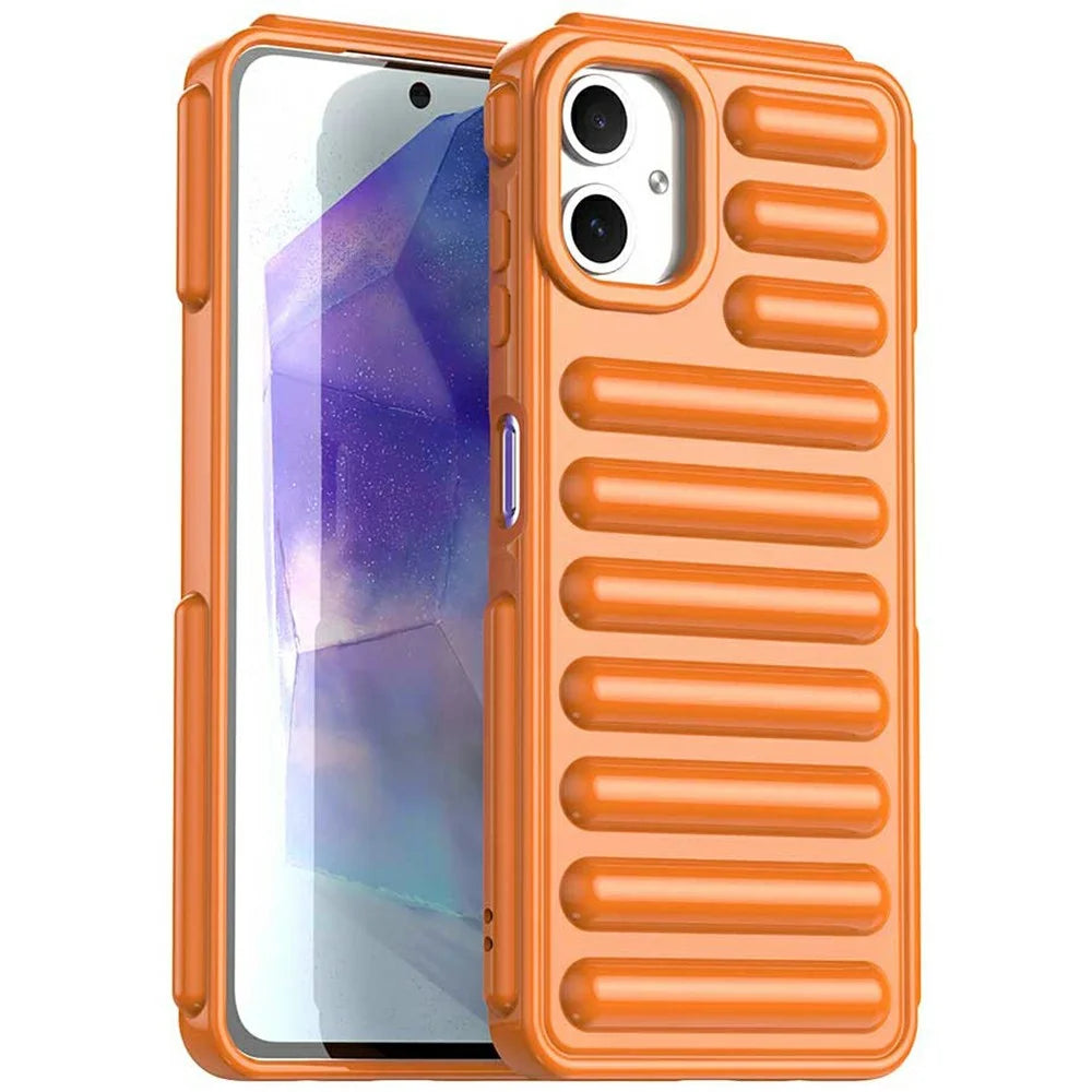 For Samsung Galaxy A06 4G Case Protective TPU Phone Cover - Orange - 1