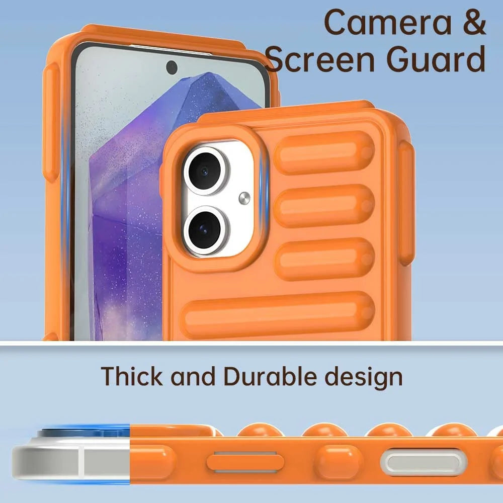 For Samsung Galaxy A06 4G Case Protective TPU Phone Cover - Orange - 7