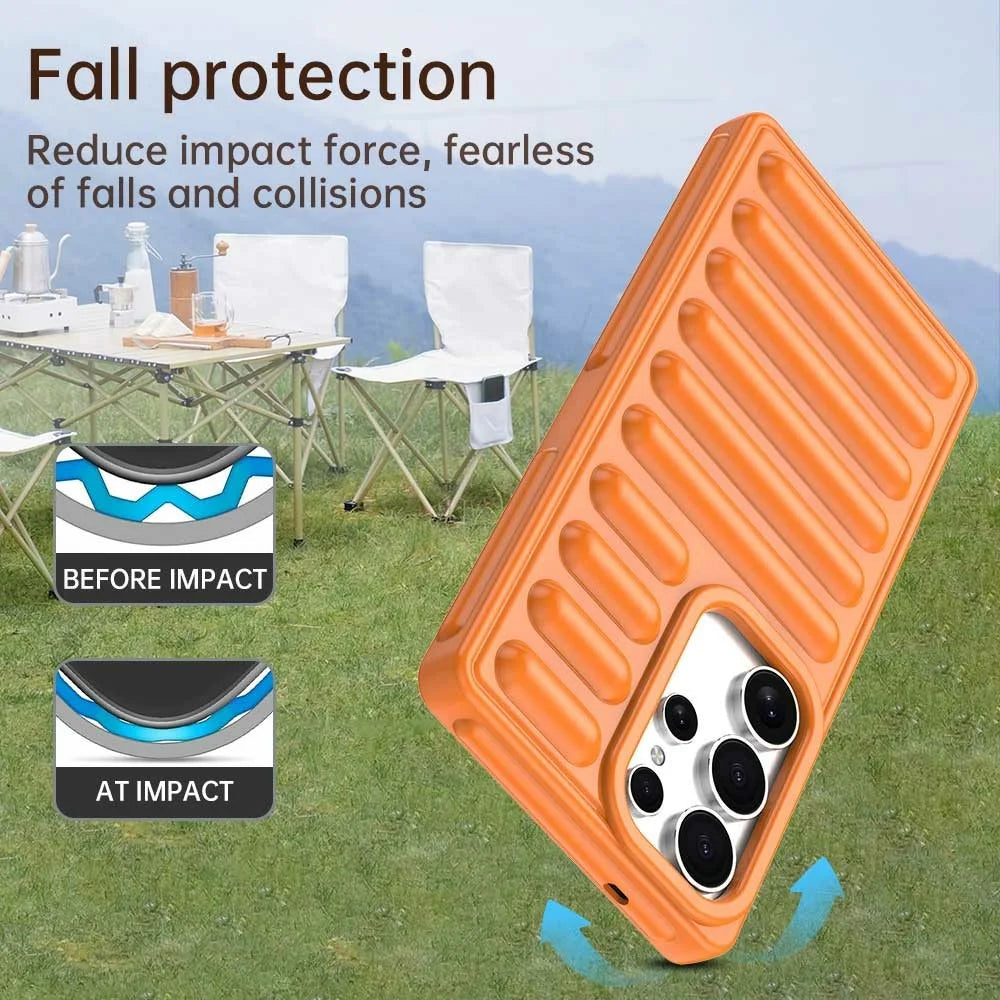 For Samsung Galaxy S25 Ultra Case Protective TPU Phone Cover - Orange - 3