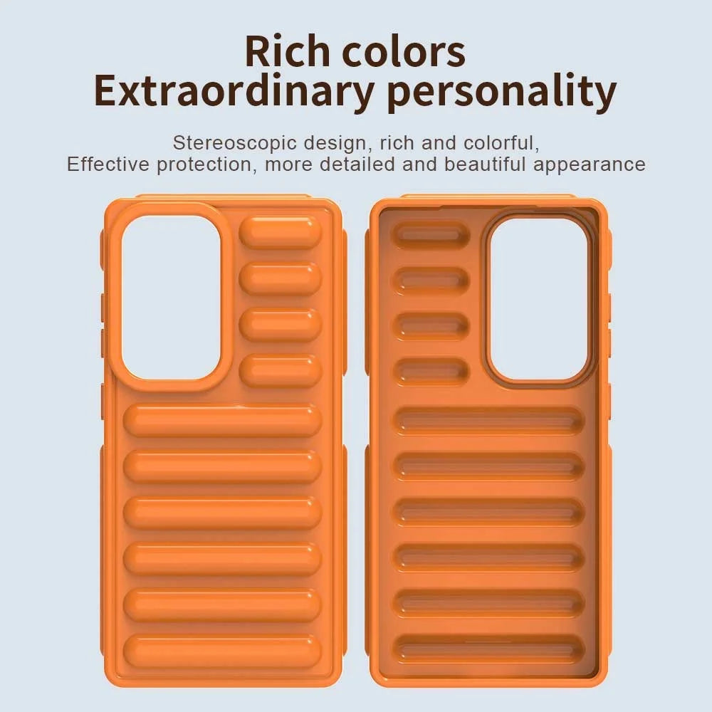 For Samsung Galaxy S25 Ultra Case Protective TPU Phone Cover - Orange - 4