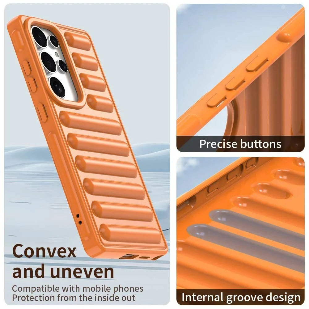 For Samsung Galaxy S25 Ultra Case Protective TPU Phone Cover - Orange - 5