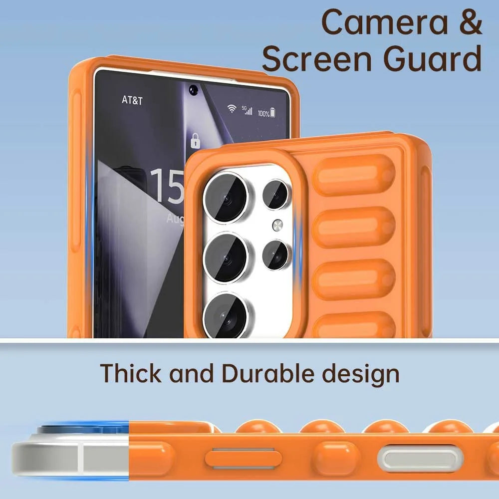 For Samsung Galaxy S25 Ultra Case Protective TPU Phone Cover - Orange - 7