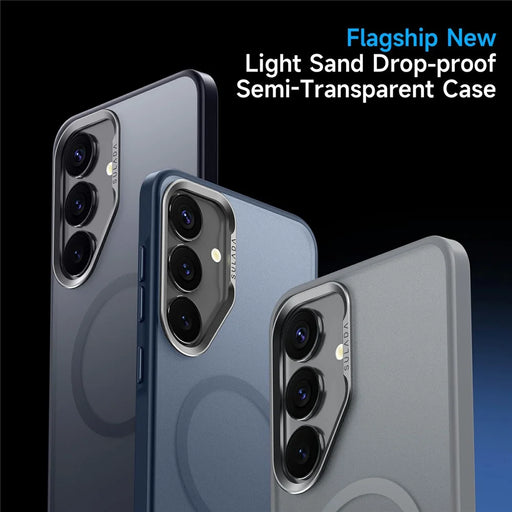 SULADA For Samsung Galaxy S25 Ultra Magnetic Case PC + TPU Phone Cover - Blue - 2