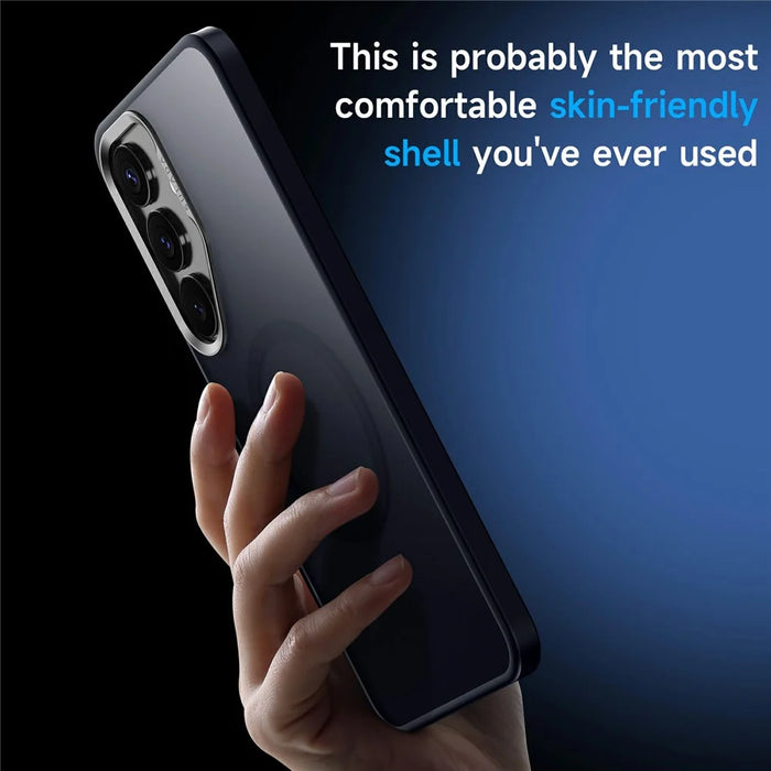SULADA For Samsung Galaxy S25 Ultra Magnetic Case PC + TPU Phone Cover - Blue - 4