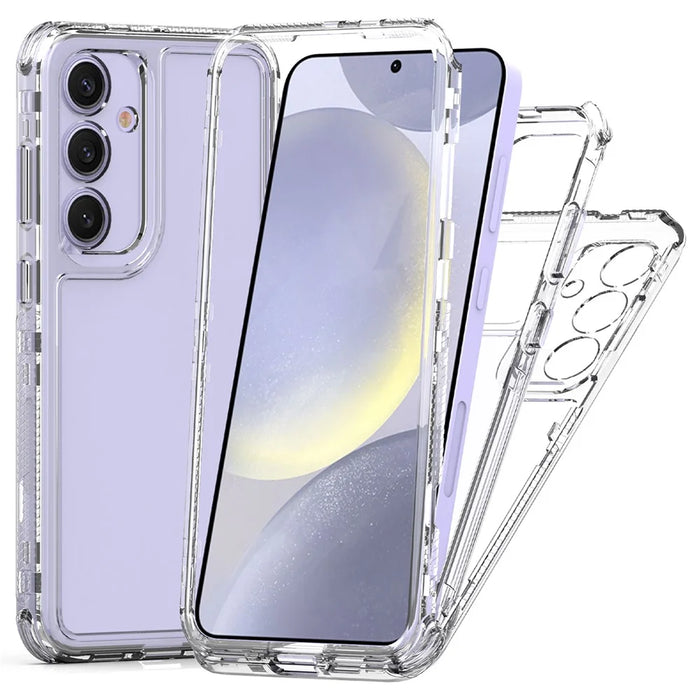 For Samsung Galaxy S25+  /  S24+ Case Anti Scratch Acrylic TPU Clear Phone Cover - 1