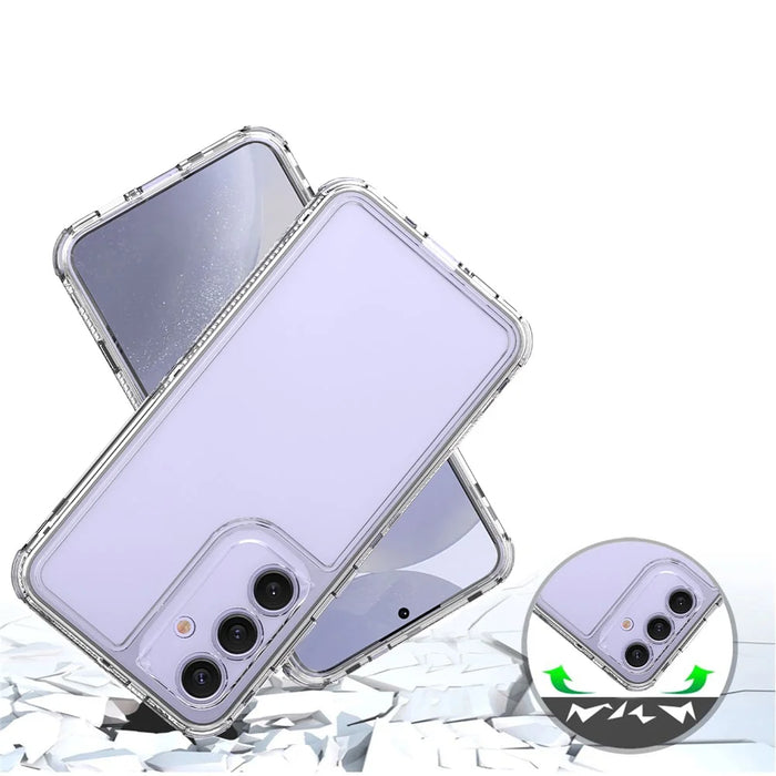For Samsung Galaxy S25+  /  S24+ Case Anti Scratch Acrylic TPU Clear Phone Cover - 3