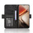 For Oukitel C58 Pro / C58 Leather Case Phone Wallet Cover with Multiple Card Slots - Black - 2