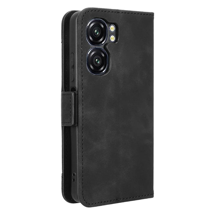 For Oukitel C58 Pro / C58 Leather Case Phone Wallet Cover with Multiple Card Slots - Black - 7
