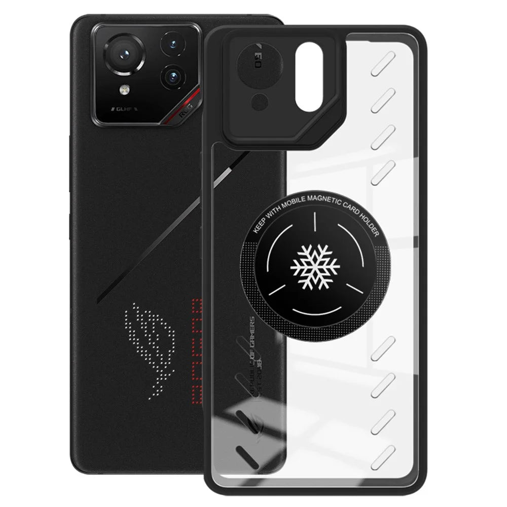 IMAK UX-9A For Asus ROG Phone 9 FE 5G / 9 Pro 5G / Phone 9 5G Clear Case Heat Dissipation PC TPU Phone Cover - 3