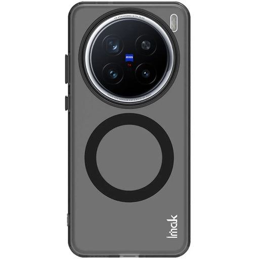 IMAK For vivo X200 Pro 5G Magnetic Case Candy Color Anti Drop TPU + PET Back Cover - Black - 2