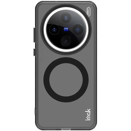 IMAK For vivo X200 Pro mini 5G Magnetic Case Candy Color Anti Drop TPU + PET Back Cover - Black - 2