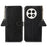 For OnePlus Ace 5 5G / 13R 5G Case RFID Blocking Genuine Cow Leather Phone Cover Litchi Texture - Black - 1