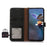 For OnePlus Ace 5 5G / 13R 5G Case RFID Blocking Genuine Cow Leather Phone Cover Litchi Texture - Black - 4