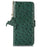 For OnePlus Ace 5 5G / 13R 5G Case RFID Blocking Genuine Cow Leather Phone Case Ostrich Texture - Green - 6
