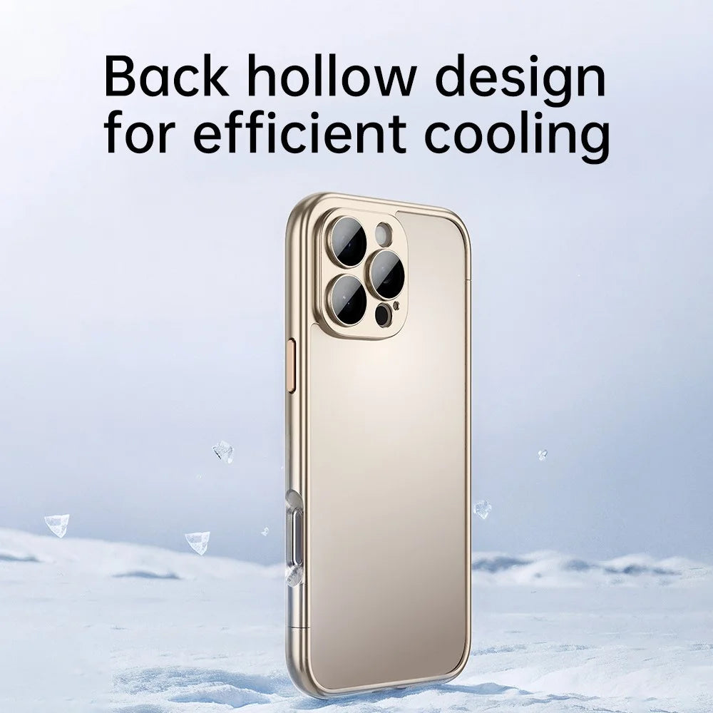 For iPhone 16 Pro Bumper Case Electroplating Hard PC Protective Cover with Camera Lens Film - Black - 5