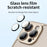 For iPhone 16 Pro Case Hard PC Rubberized Frame Back Hollow Design Matte Phone Cover with Glass Lens Film - Green - 4
