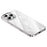For iPhone 16 Pro Max Case PC + Glitter Glass Protective Phone Cover - Transparent - 1