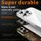 For iPhone 16 Pro Max Case PC + Glitter Glass Protective Phone Cover - Transparent - 5