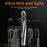 For iPhone 16 Pro Max Case PC + Glitter Glass Protective Phone Cover - Transparent - 6