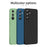 PINWUYO For Samsung Galaxy A36 5G Phone Case  Soft Matte TPU Mobile Back Cover - Black - 3