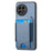 For OnePlus 13 Case with Card Holder Kickstand Leather Back Cover - Blue - 2