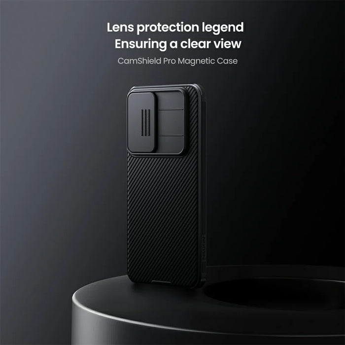 NILLKIN Camshield Pro for Samsung Galaxy A36 5G Magnetic Case TPU + PC Phone Cover with Slider Camera - Black - 5