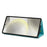 For Samsung Galaxy S25 Ultra Case Tri-Fold Card Holder Kickstand TPU + Leather Back Cover with Shoulder Strap - Green - 4