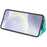 For Samsung Galaxy S25 Case Tri-Fold Card Holder Kickstand TPU + Leather Back Cover with Shoulder Strap - Green - 4