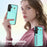 For Samsung Galaxy S25 Case Tri-Fold Card Holder Kickstand TPU + Leather Back Cover with Shoulder Strap - Green - 7