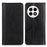 Stand Case for OnePlus 13R 5G / Ace 5 5G / 5 Pro 5G Split Leather Litchi Texture Wallet Phone Cover - Black - 1