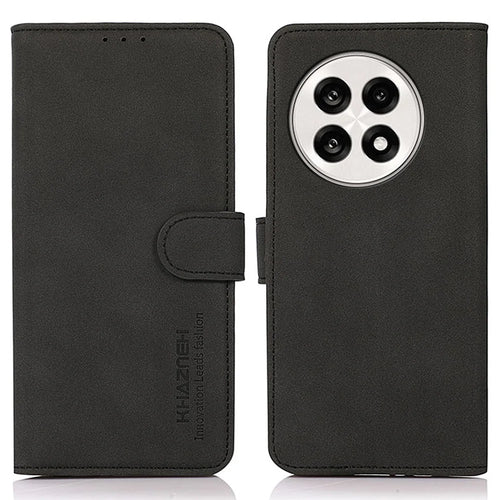 KHAZNEH For OnePlus Ace 5 Pro 5G / Ace 5 5G / 13R 5G Stand Case PU Leather Wallet Phone Cover - Black - 1