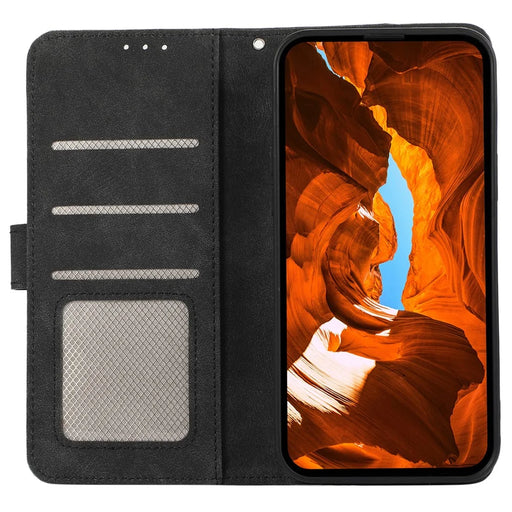 ABEEL Leather Case For OnePlus 13R 5G  /  Ace 5 5G  /  Ace 5 Pro 5G Color Splicing Flip Phone Cover RFID Blocking - Black - 2