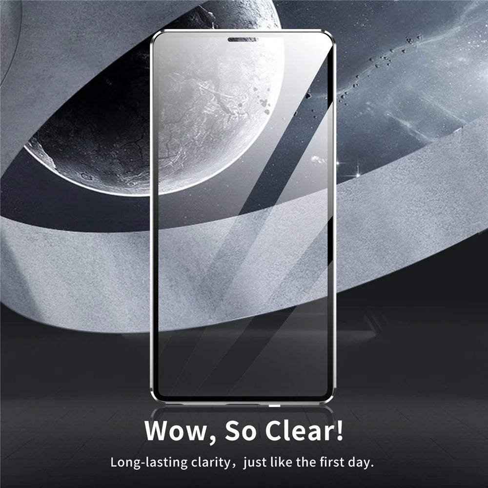 For Samsung Galaxy S25 Ultra Magnetic Case Tempered Glass + Matte PC Phone Cover with Metal Frame - Black - 7