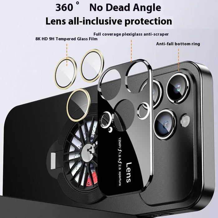 For iPhone 14 Pro Max Case Compatible with MagSafe Hard PC Kickstand Phone Cover - Black - 7