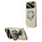 For iPhone 15 Pro Case Compatible with MagSafe Suction Cup Kickstand PC Phone Cover - Titanium - 1