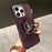 For iPhone 16 Pro Case Compatible with MagSafe Gyroscope Kickstand Heat Dissipation PC Back Cover - Dark Purple - 1