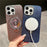 For iPhone 16 Pro Case Compatible with MagSafe Gyroscope Kickstand Heat Dissipation PC Back Cover - Dark Purple - 4