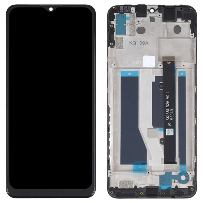 For ZTE Blade A71 Grade C LCD Screen and Digitizer Assembly + Frame Part (Without Logo) - 1