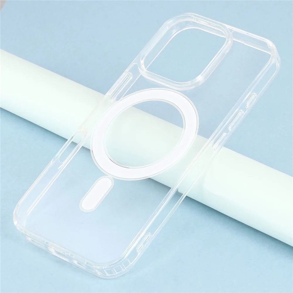For iPhone 16 Pro Max Case Compatible with MagSafe TPU + Acrylic Clear Phone Cover - 2