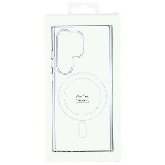 For Samsung Galaxy S24 Ultra Magnetic Case TPU + Acrylic Clear Phone Cover - 5