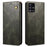 For Samsung Galaxy A21s Case Crazy Horse Texture Waxy Leather Wallet Stand Phone Cover - Green - 1