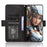 For Cubot Max 5 Leather Case Phone Wallet Cover with Multiple Card Slots - Black - 3