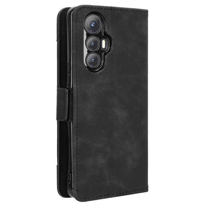 For Cubot Max 5 Leather Case Phone Wallet Cover with Multiple Card Slots - Black - 7
