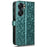 For Oukitel C58 Pro  /  C58 Wallet Case Dot Pattern Imprint PU Leather Phone Cover - Green - 7