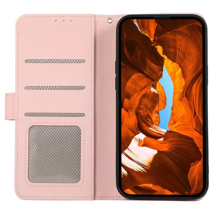 For OnePlus 13R 5G / Ace 5 5G Case RFID Blocking Flip Leather Phone Cover - Pink - 2